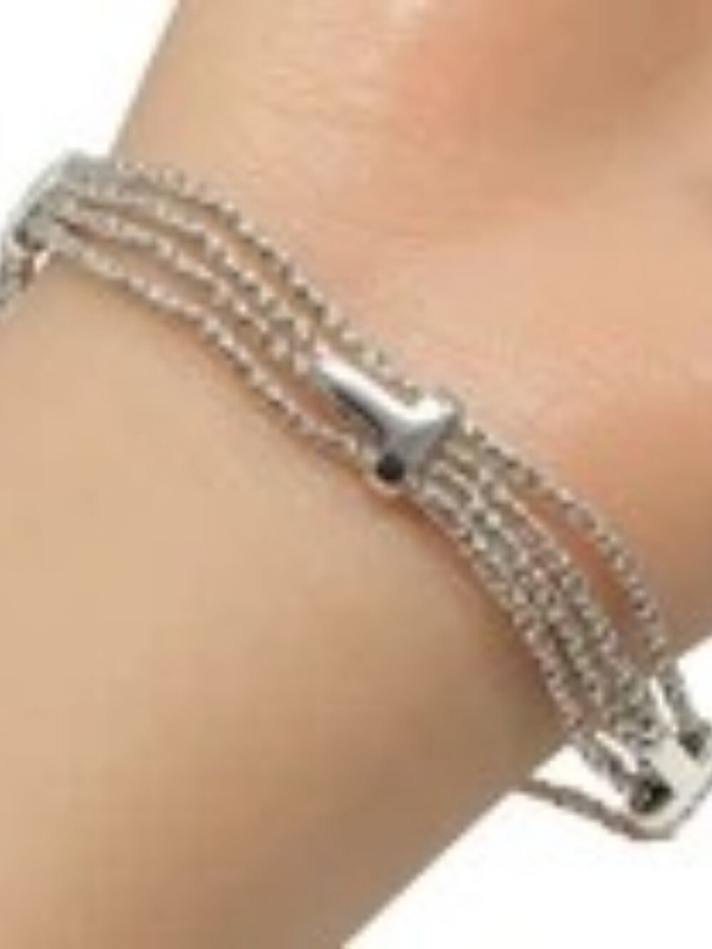 TIFFANY&Co. T-rope buckle motif Bracelet Silver925 19.3g Women